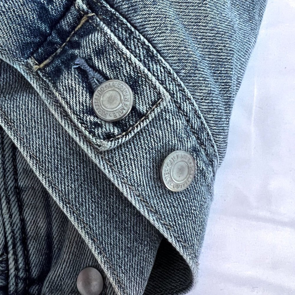 Denim Trucker Sherpa lined jacket Size Small - Picture 5 of 12